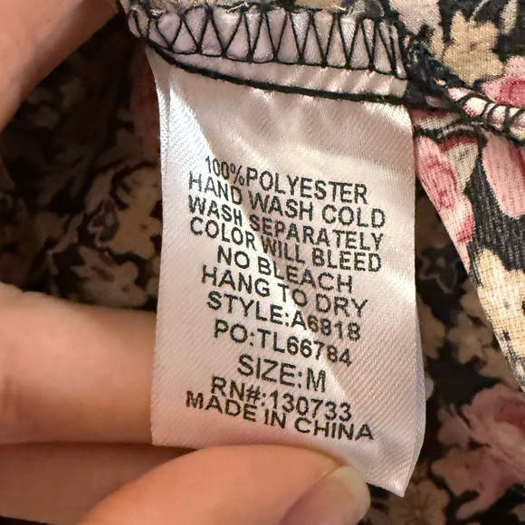 UMGEE Mixed Floral Pattern Balloon Sleeve Loose Peplum Top - M‎ - Picture 11 of 12